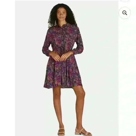 Time and Tru shirt dress NWT in floral print. Size Large. 🌸 - Picture 1 of 5